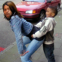 Get off my butt kid!!
