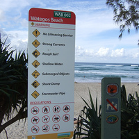 Nothing allowed at this beach