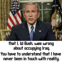Bush is clearly mentally challenged