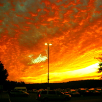 poconos sunset - untouched photo 