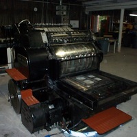 Freshly rebuilt Heidelberg SBB cylinder press