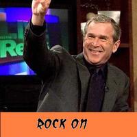 The Prez rockin' out!