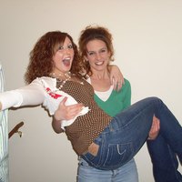 Brigette carrying Lisa
