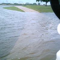 barely made it across the 18th fairway