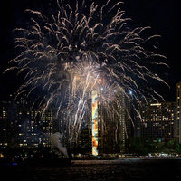 Happy Fourth of July 2025! White by Frank Ginn