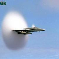F18 breaking the sound barrier