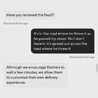 Customized delivery experience
