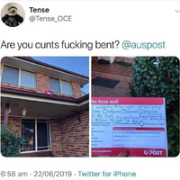 Australia post are fucking bent