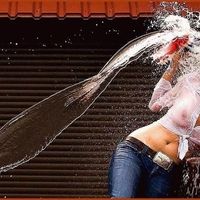 AT THE CARWASH