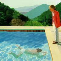David Hockney painting