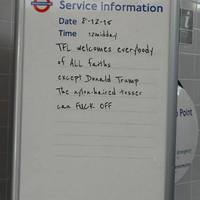 We don't like Donald Trump