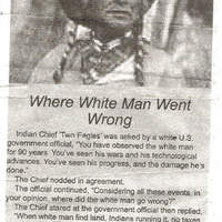 WHERE THE WHITE MEN WENT WRONG
