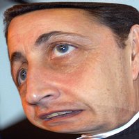French president Sarkozy in the tempest!