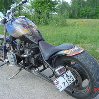Chopper based on soviet motocycle
