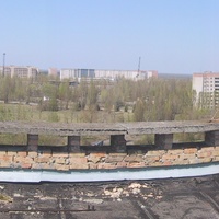 Chernobyl - Prypyat ghost city panoramic (click to zoom)