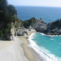 Pfeiffer Burns beach in Big Sur, California