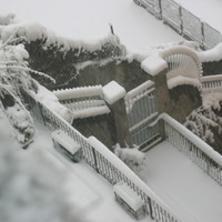 Snow in Genova, March 2005, very rare