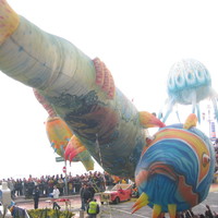 Floating fish, carnival in Nice, France, 2005