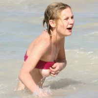 KRISTEN DUNST LOSING TOP IN WAVES