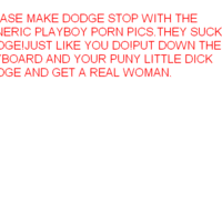 OUR PLEA TO DODGE