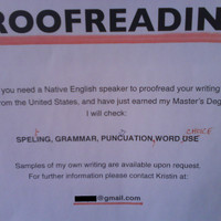 Proof reading failure