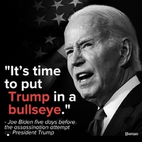 Joe Biden, inciting violence. 