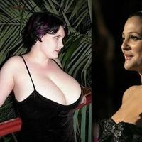 She looks a lot like Drew Barrymore in my opinion accept with bigger boobs
